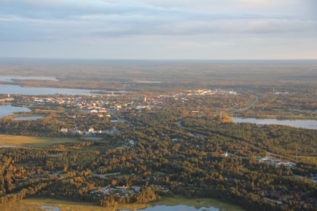 Это сам городишко Куусамо