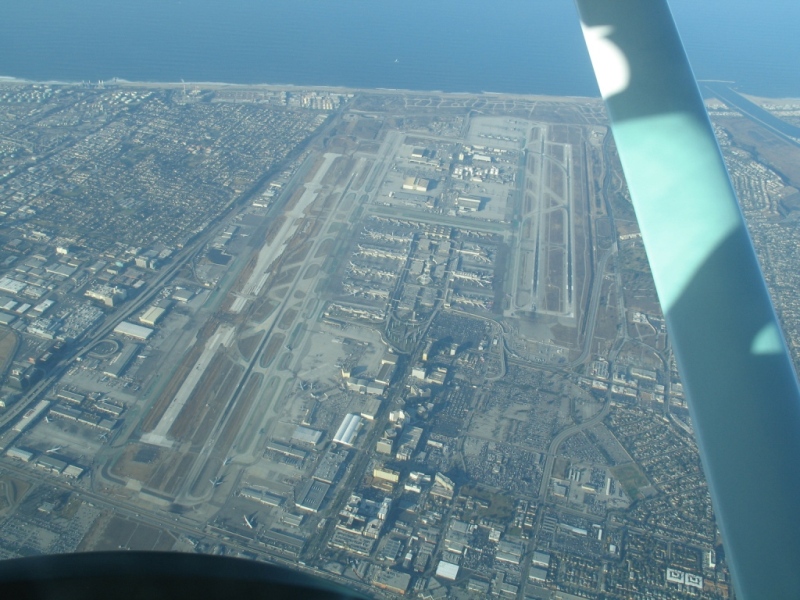 LAX from 10,000 feet (Los Angeles International)