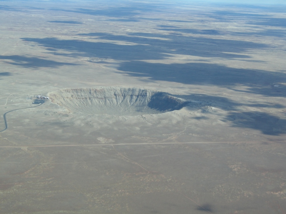 Meteorite crater. Arizona. 2km diameter.