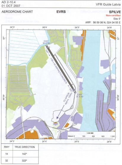 Карта аэродрома Спилве